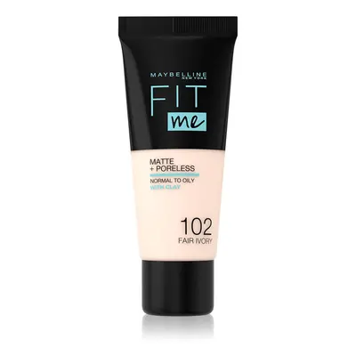 MAYBELLINE NEW YORK Fit Me! Matte+Poreless matující make-up pro normální a mastnou pleť odstín 1