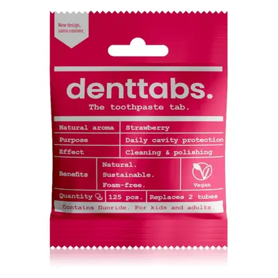 Denttabs Brush Teeth Tablets Kids with Fluoride zubní pasta s fluoridem v tabletách pro děti Str