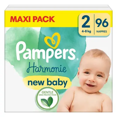 Pampers Harmonie Size 2 jednorázové pleny 4-8 kg 96 ks