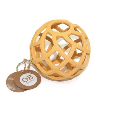 O.B Designs Eco-Friendly Teether Ball kousátko Tumeric 3m+ 1 ks