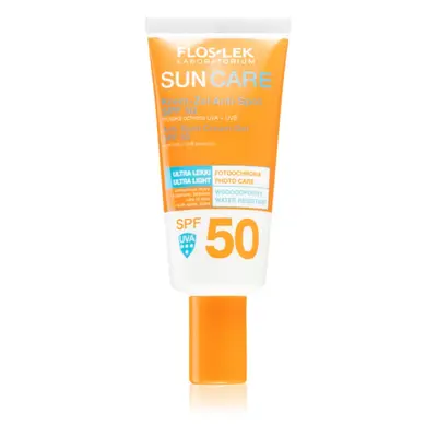 FlosLek Laboratorium Sun Care Derma Anti-Spot ochranný krémový gel na obličej SPF 50 30 ml