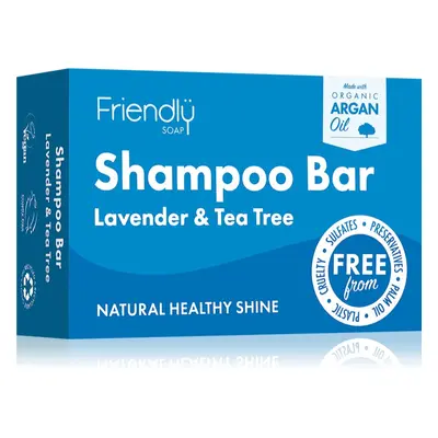 Friendly Soap Natural Shampoo Bar Lavender and Tea Tree přírodní mýdlo na vlasy 95 g