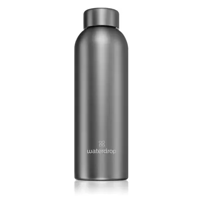 Waterdrop Thermo Steel Metal nerezová láhev na vodu barva Charcoal 600 ml