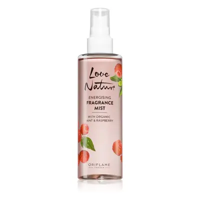 Oriflame Love Nature Organic Mint & Raspberry osvěžující tělový sprej s vůní malin 200 ml