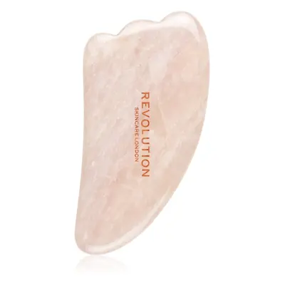 Revolution Skincare Gua Sha Rose Quartz masážní pomůcka na obličej 1 ks