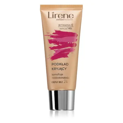 Lirene Vitamin E krycí fluidní make-up odstín 24 Beige 30 ml