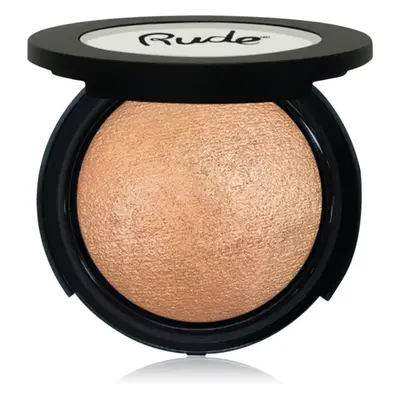 Rude Cosmetics Baked Highlighter kompaktní pudrový rozjasňovač odstín Pixie Dust 10 g