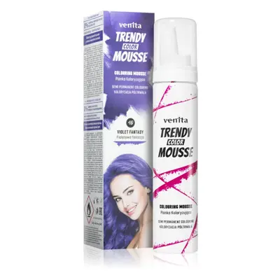 Venita Trendy Color Mousse barvicí pěna bez amoniaku odstín No. 40 - Violet Fantasy 75 ml