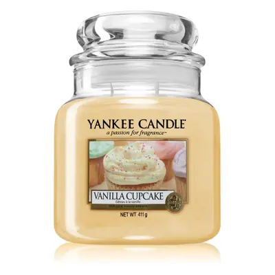 Yankee Candle Vanilla Cupcake vonná svíčka Classic střední 411 g