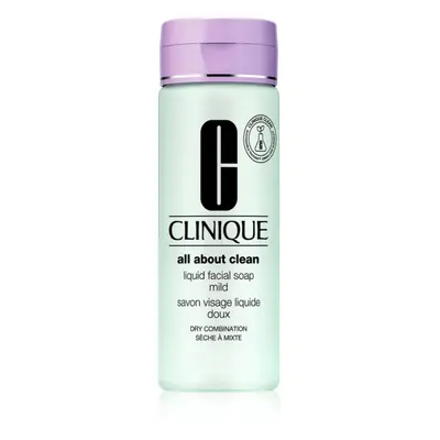 Clinique Liquid Facial Soap Mild tekuté mýdlo pro suchou a smíšenou pleť 200 ml