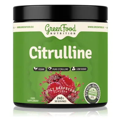 GreenFood Nutrition Citrulline podpora sportovního výkonu příchuť Juicy Raspberry 240 g