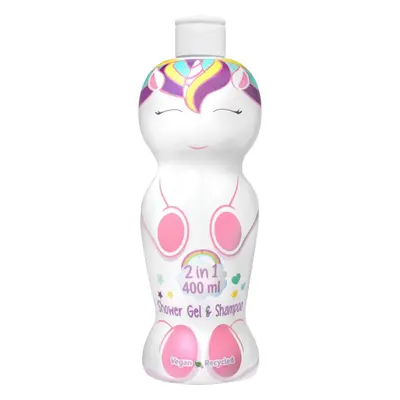 Be a Unicorn Shampoo & Shower Gel sprchový gel a šampon 2 v 1 pro děti 400 ml