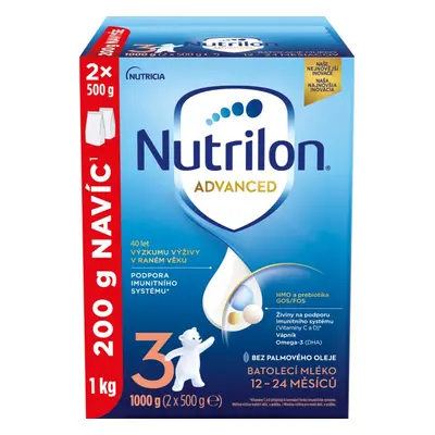 Nutrilon Advanced 3 batolecí mléko 2x500 g