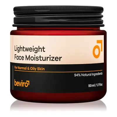 Beviro Lightweight Face Moisturizer hydratační krém pro muže 50 ml