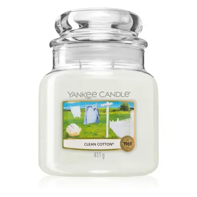 Yankee Candle Clean Cotton vonná svíčka 411 g