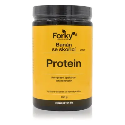 Forky’s Protein rostlinný protein příchuť Banana with Cinnamon 450 g