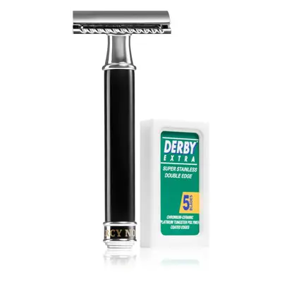 Percy Nobleman Safety Razor tradiční holicí strojek + náhradní břity 1 ks