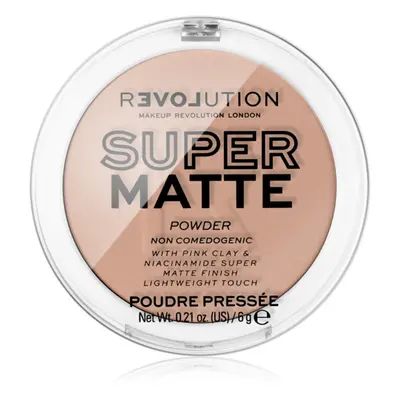 Revolution Relove Super Matte Powder matující pudr odstín Beige 6 g