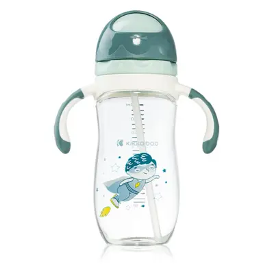 Kikkaboo Sippy Cup with Straw hrnek s brčkem 12 m+ Superboy 300 ml