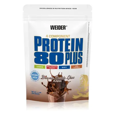 Weider Protein 80 Plus syrovátkový protein s aminokyselinami příchuť Double Choco 500 g