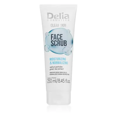 Delia Cosmetics Clean Skin hydratační pleťový peeling 250 ml