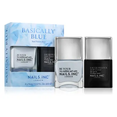 Nails Inc. Basically Blue sada laků na nehty