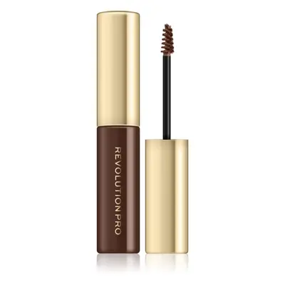 Revolution PRO Brow Volume And Sculpt Gel gel na obočí pro objem a tvar odstín Warm Brown 6 ml