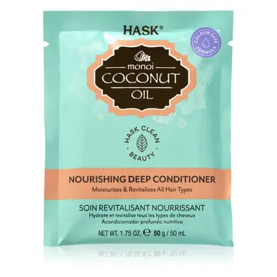 HASK Monoi Coconut Oil revitalizační kondicionér pro lesk a hebkost vlasů 50 ml