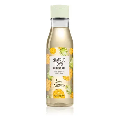 Oriflame Love Nature Simple Joys energizující sprchový gel Organic Pineapple 250 ml