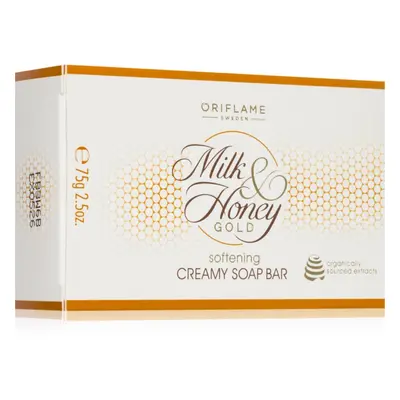 Oriflame Milk & Honey Gold Grand Celebration tuhé mýdlo s hydratačním účinkem 75 g