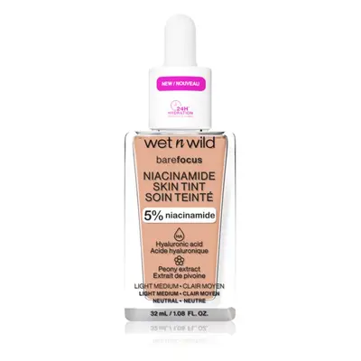 Wet n Wild Bare Focus Niacinamide Skin Tint lehký hydratační make-up odstín Light Medium 32 ml