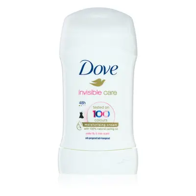 Dove Invisible Care Antiperspirant tuhý antiperspirant proti bílým skvrnám bez alkoholu Water Li