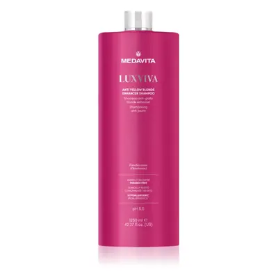 Medavita LUXVIVA Anti-Yellow Shampoo šampon pro ochranu barvy blond vlasů 1250 ml