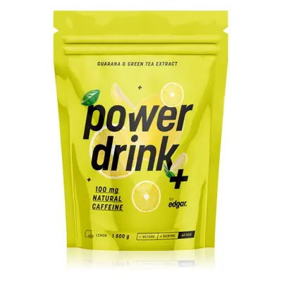 Edgar Power Drink + podpora sportovního výkonu s kofeinem příchuť Lemon 1500 g