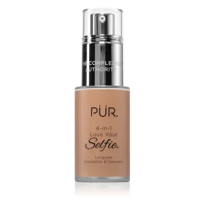 PÜR Cosmetics 4-in-1 Love Your Selfie make-up a korektor 2 v 1 odstín TN3 30 ml