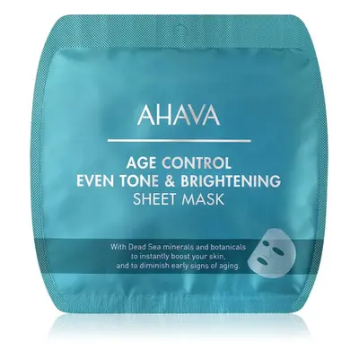 AHAVA Time To Smooth rozjasňující plátýnková maska proti vráskám 1 ks