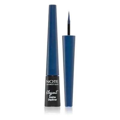 Note Cosmetique Elegant Matte Dipliner tekuté linky na oči s matným finišem odstín 03 Navy Blue 