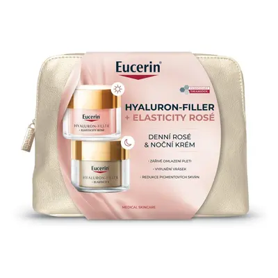 Eucerin Hyaluron-Filler + Elasticity Rosé vánoční dárková sada vyplňující vrásky 2x50 ml