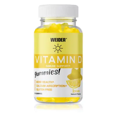 Weider Vitamin D3 Gummies želé bonbóny pro podporu správného vstřebávání vápníku a fosforu přích