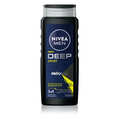 NIVEA MEN Deep Sport energizující sprchový gel pro muže 500 ml