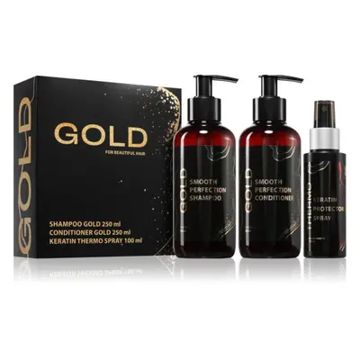 Brazil Keratin Luxury Gold dárková sada pro suché a poškozené vlasy