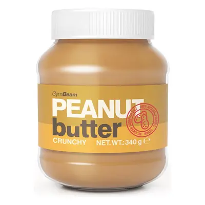 GymBeam Peanut Butter Crunchy 100% ořechový krém 340 g