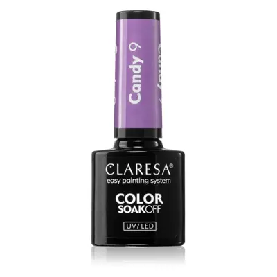 Claresa SoakOff UV/LED Color Candy gelový lak na nehty odstín 9 5 g