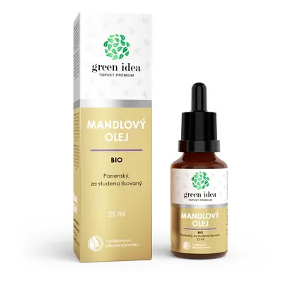 Green Idea Mandlový olej BIO mandlový olej lisovaný za studena 25 ml