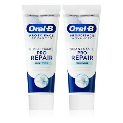 Oral B Gum & Enamel Repair Gentle Whitening jemná bělicí zubní pasta 2x75 ml