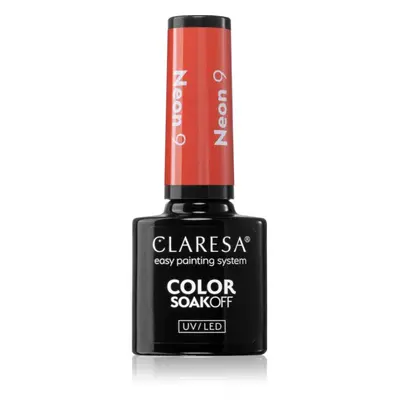 Claresa SoakOff UV/LED Color Neon gelový lak na nehty odstín 9 5 g