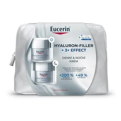 Eucerin Hyaluron-Filler + 3x Effect vánoční dárková sada proti stárnutí pleti 2x50 ml