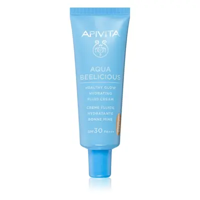 Apivita Aqua Beelicious lehký tónovací fluid pro rozjasnění pleti SPF 30 40 ml