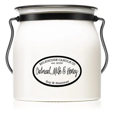 Milkhouse Candle Co. Creamery Oatmeal, Milk & Honey vonná svíčka Butter Jar 454 g