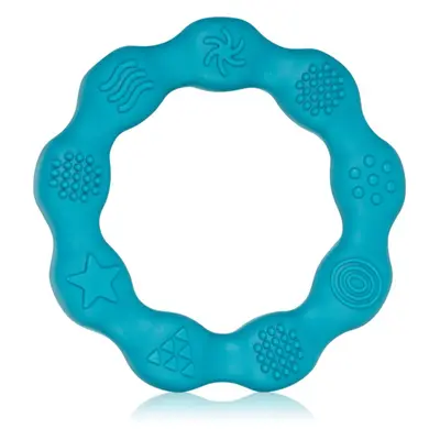 BabyOno Be Active Silicone Teether Ring kousátko Blue 1 ks